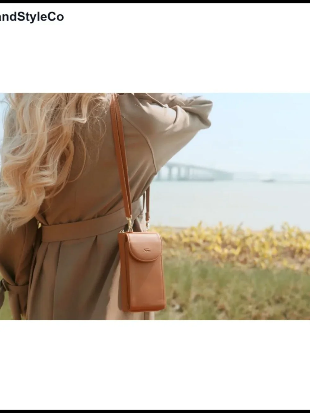 Small Crossbody Bag for Women RFID Blocking Phone Purse Vegan Leather Wallet